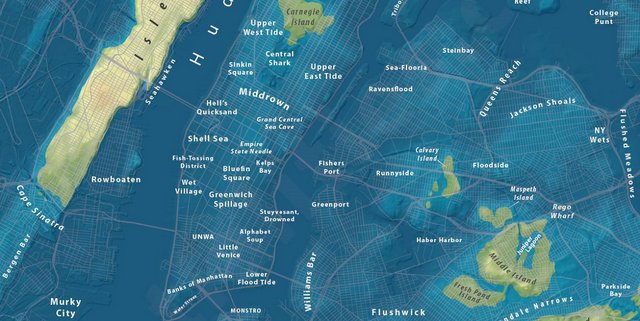 Jeffrey Linn-NYC Sea Level Rise 100 feet Map-005
