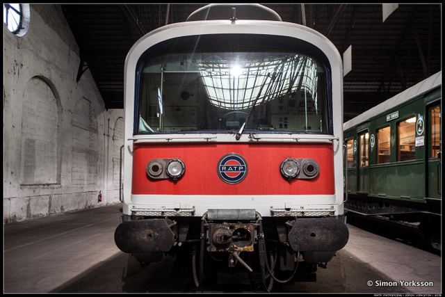 Paris RATP Warehouse-Restored Metro Trains-Villeneuve-004