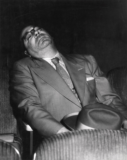 Weegee-Sleeping-at-the-Movies-International Center of Photography-NYC