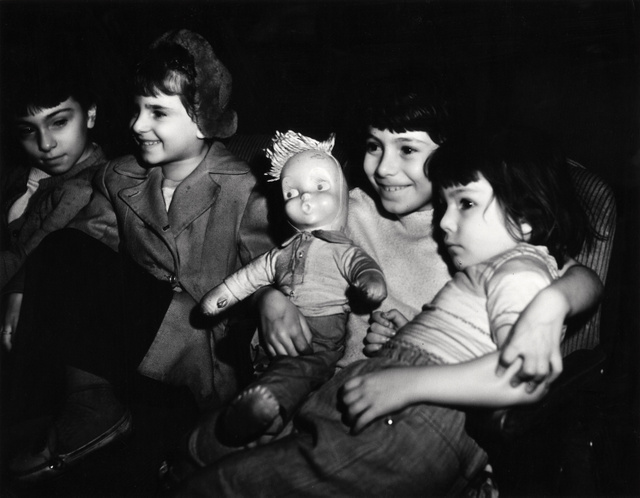 Weegee-Two Girls in Movie Theatre with Doll-International Center of Photography-NYC