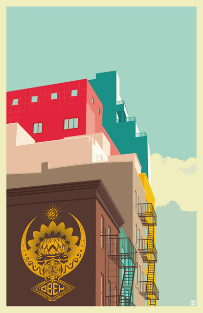 Remko Heemskerk-Obey Shepard Fairey-Illustration-Posters-See the City-NYC