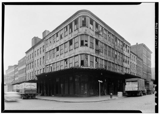 Bogardus Building-Edward Laing Stores-Washington Market-Murray-Washington Street-Urban Renewal-Demolition-Stolen-NYC
