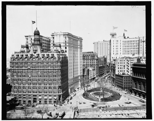 Bowling Green-NYC-Vintage Photograph-Library of Congress