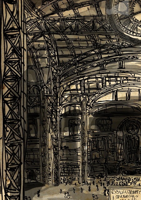 NYC Penn Station-Eric Rosner-Illustration