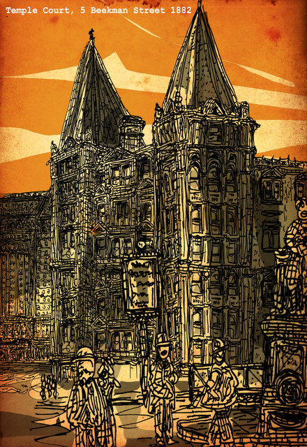 NYC Temple Court-5 Beekman-Eric Rosner-Illustration