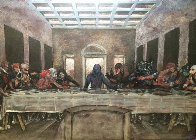 Paul Hecker-Cartoon-Da Vinci-Last Supper-Painting-NYC
