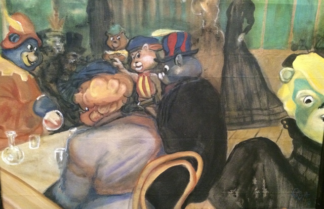 Paul Hecker-Cartoon-Toulouse Lautrec-A la Gummies-Painting-NYC