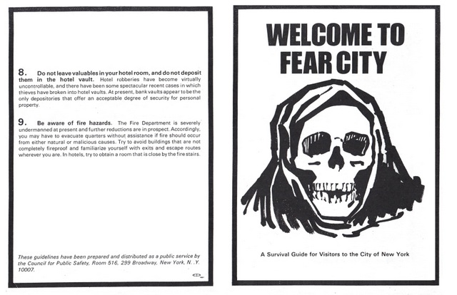 Fear City - New York 1975 cover and back page