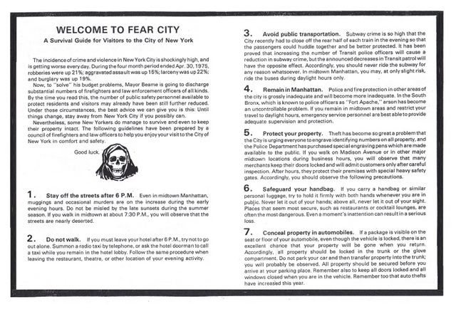 Fear City - New York 1975 pages 2 and 3