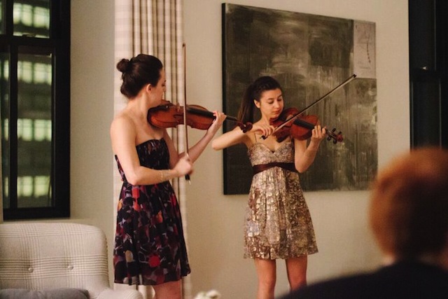 Vivonne supper club NYC Untapped Cities violin players