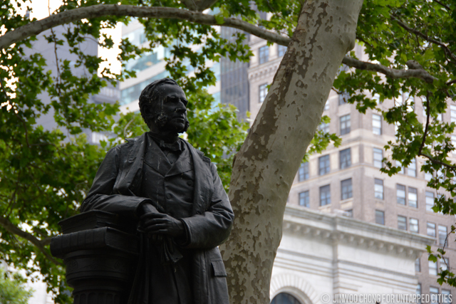 Statue of William Earl Dodge in Bryant Park