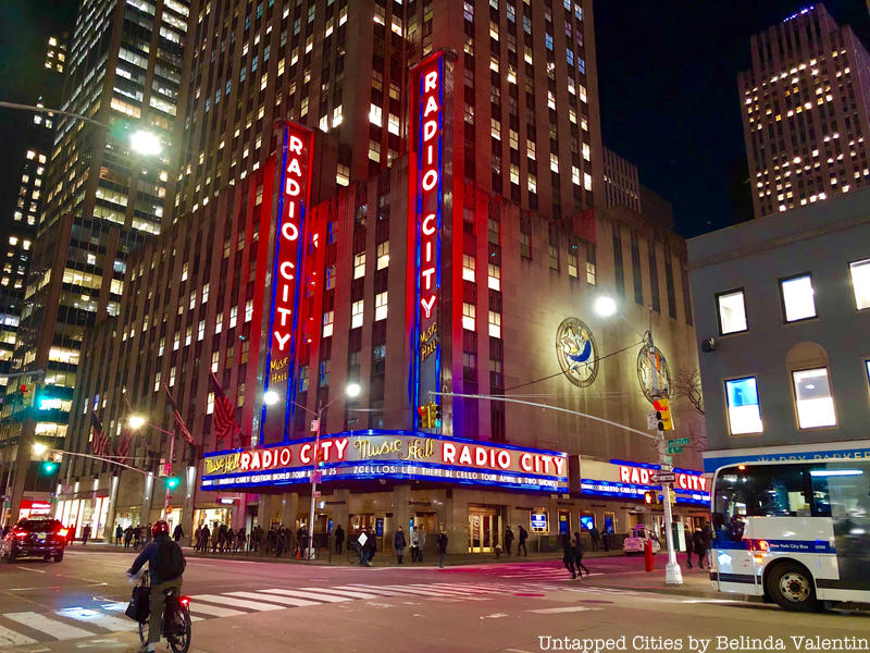 Radio City Musical Hall at night