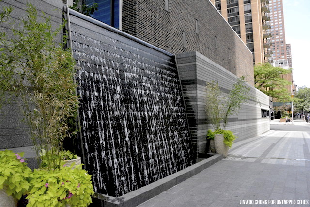 one of the man-made waterfalls in New York City
