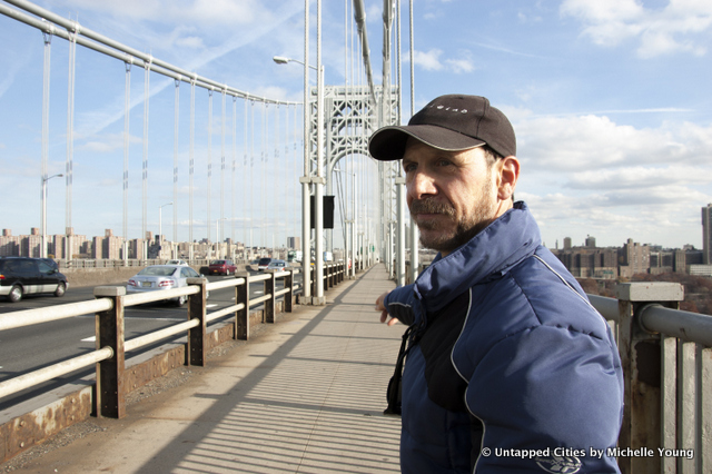 George Washington Bridge-Dave Freider-Pedestrian Path-Toll-Washington Heights-Panorama-NYC