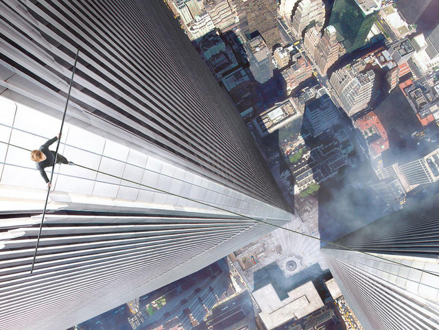 The Walk-Robert Zemekis-Joseph Gordon Levitt-Film Poster-World Trade Center Tight Rope Walk-NYC-3