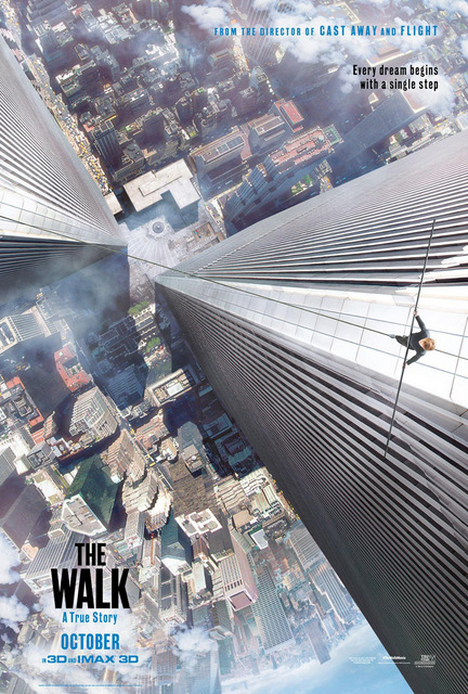 The Walk-Robert Zemekis-Joseph Gordon Levitt-Film Poster-World Trade Center Tight Rope Walk-NYC