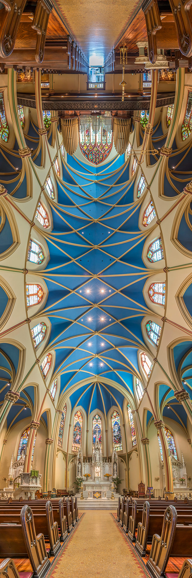 Vertical Panoramic Photographs-Churchs-NYC-Richard Silver-7