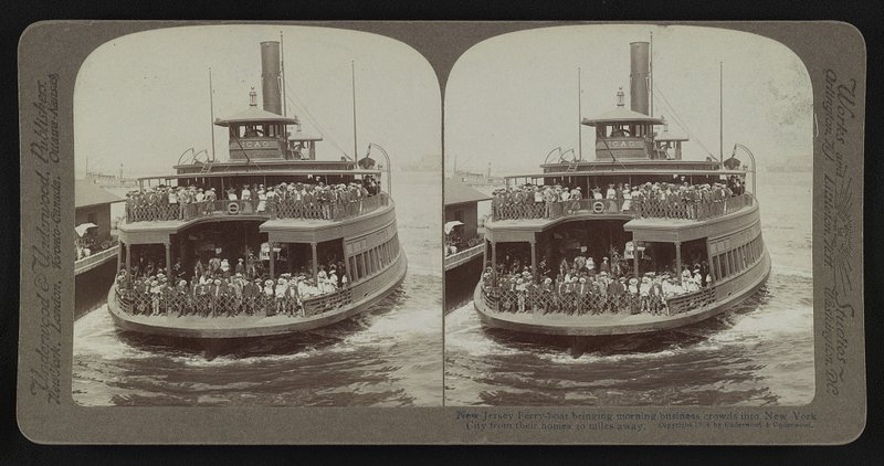 Pennsylvania Railroad ferry from New Jersey