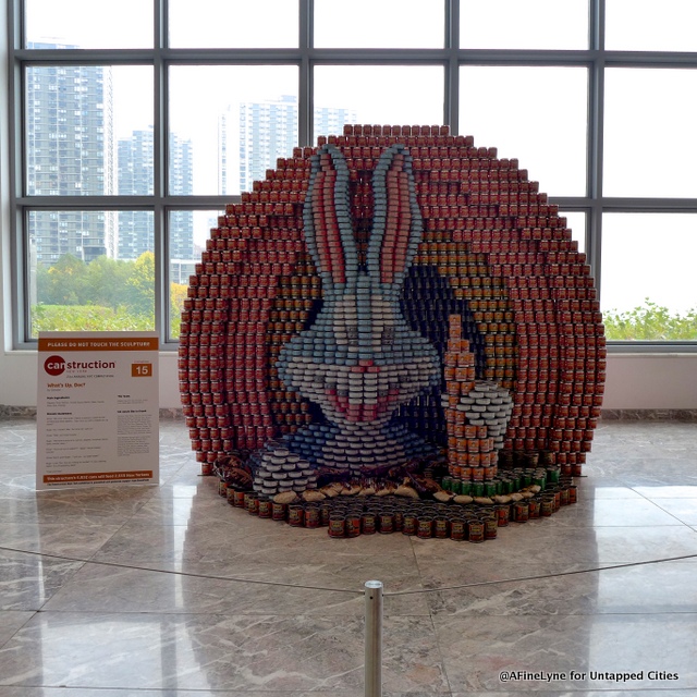 Bugs Bunny for Canstruction at Brookfield Place Untapped Cities AFineLyne