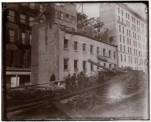 Cat Alley-Rear Tenements Torn Down-Widening of Elm Street-Lafayette Street-NYC