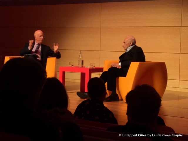 Frank Gehry-Paul Goldberger-At the Parsons Table-New School Parsons School of Design-NYC-001