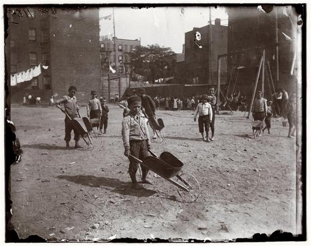 Jacob Riis-Children's Playground Poverty Gap-Museum of the City of NY-Jacob Riis Revealing New York's Other Half