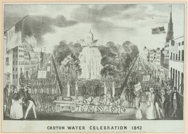 Top 15 Secets of NYC's Union Square_fountain_Croton Aqueduct celebration_1842_Untapped Cities_Stephanie Geier