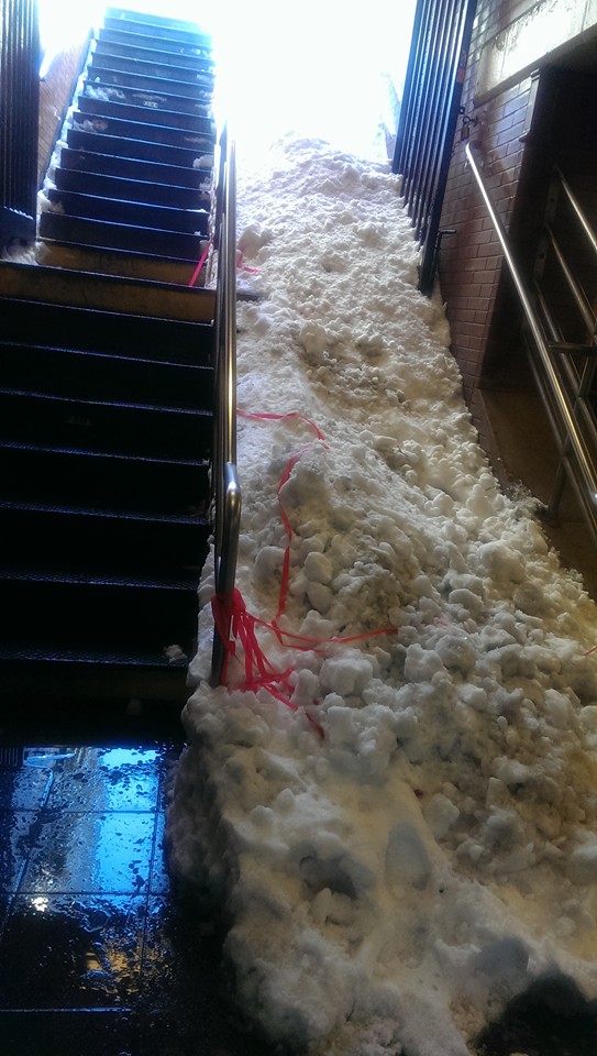 66th Street Subway Station-Snow-Blizzard Jonas-NYC