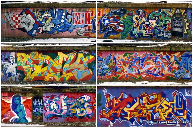 Abandoned Port Morris Train Track Line-Bronx-St Mary's Tunnel-James Karla Murray-Photography-NYC-Street Art Collage-2