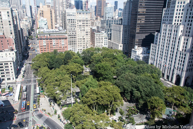 Madison Square Park seen from above