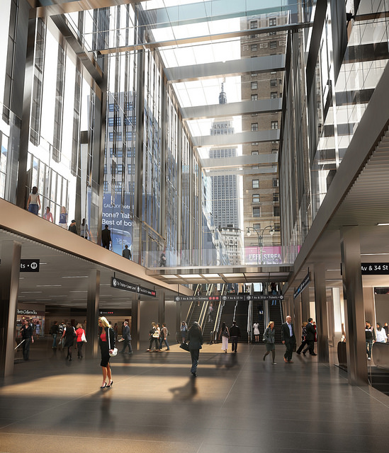 New Plans and Visionary Renderings For NYC's Penn Station Renovation_LIRR 33rd street concourse 2_Untapped Cities_NYC_Stephanie Geier