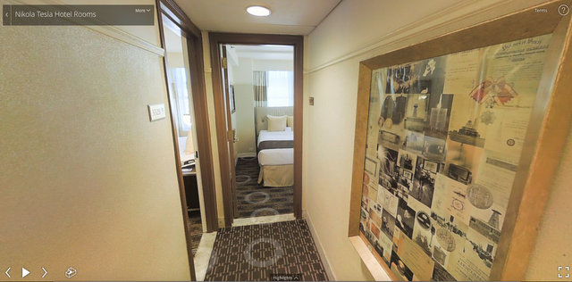 Nikola Tesla Hotel Room-The New Yorker Hotel-3d Scan Matterport-NYC.35 PM