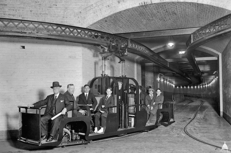 Historic photo of Capitol Hill subway line