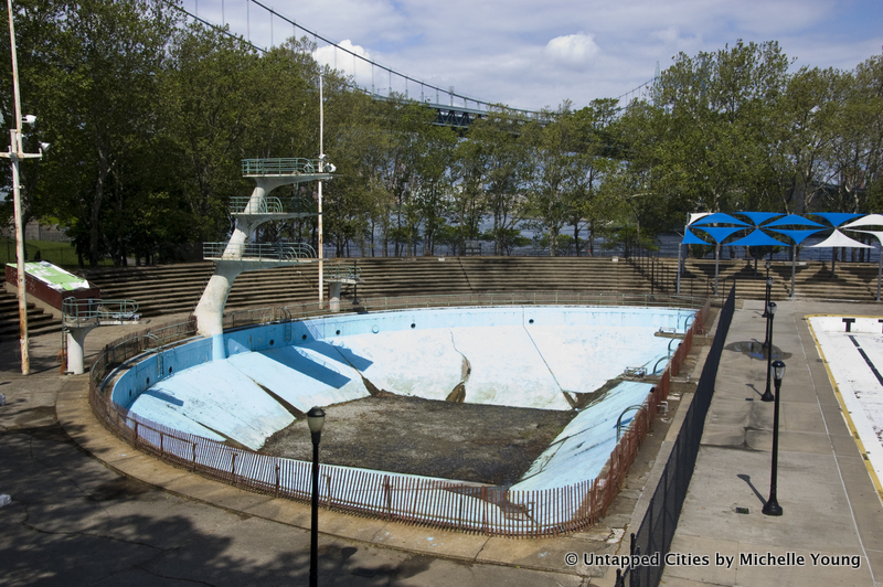 Astoria Park Diving Pool-Queens-Hells Gate Bridge-NYC