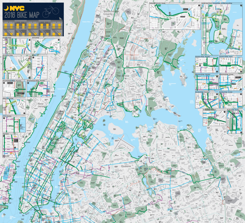 NYC Bike Map-DOT-2016