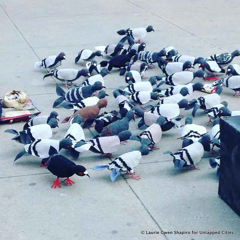 Pigeons-Mother Pigeon-Brooklyn-Manhattan-Felt Birds-NYC