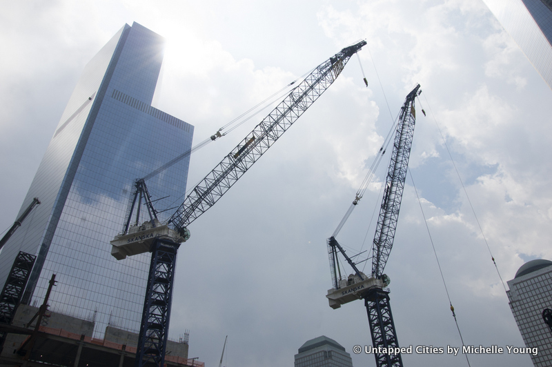 World Trade Center Transportation Hub-Santiago Calatrava-Bird-WTC-NYC-Construction-Cranes