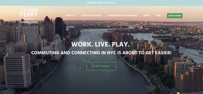 Citywide Ferry System-NYCEDC-New Website-Portal-Mayor Bill de Blasio-NYC