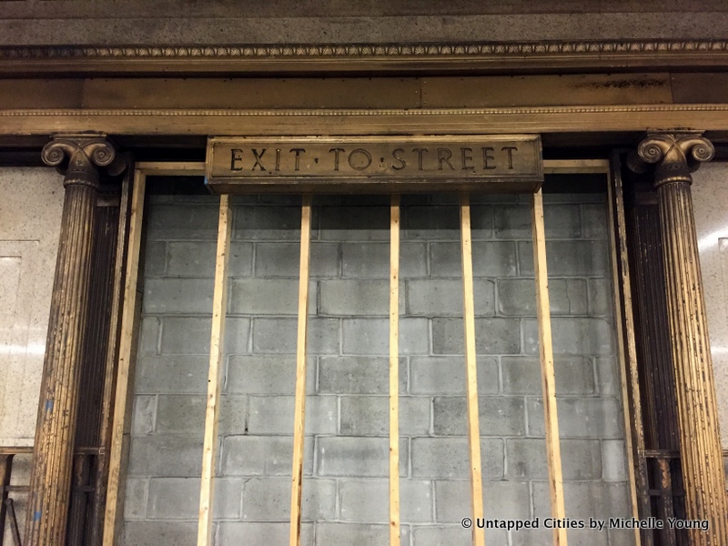 Fulton Street-Vintage-Original Subway Exit to Street-Corinthian Columns-Bronze-NYC