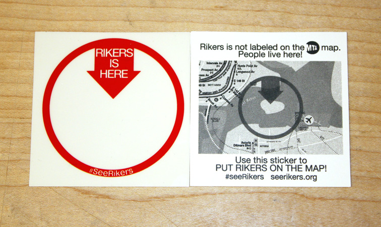 See Rikers-Stickers-Campaign-New School-Prison-NYC-5