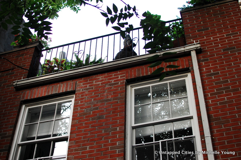 Jane Jacobs House-555 Hudson Street-Back Courtyard-Glassybaby-NYC.JPG