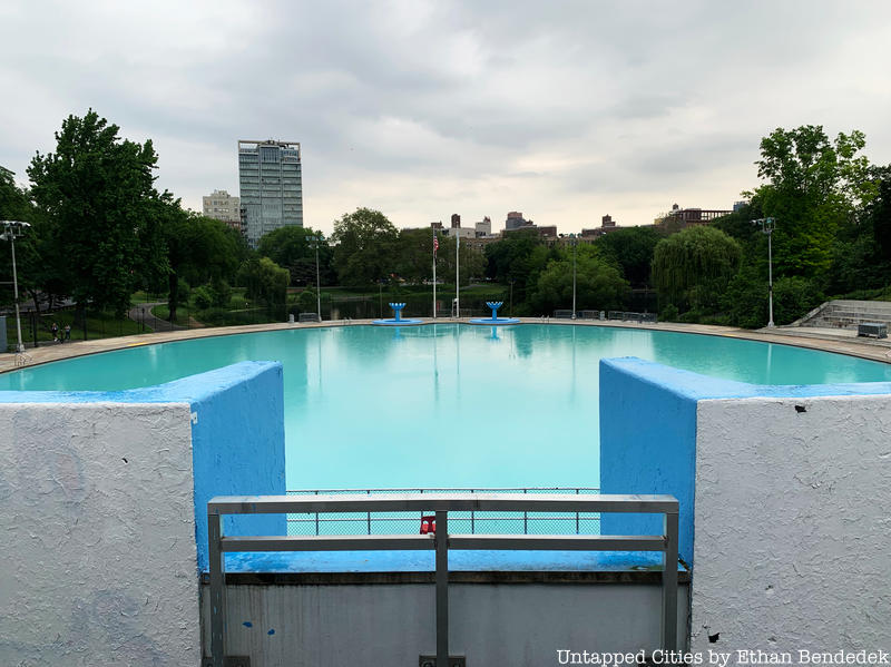 Lasker Pool, one of many NYC place names taken from a real person