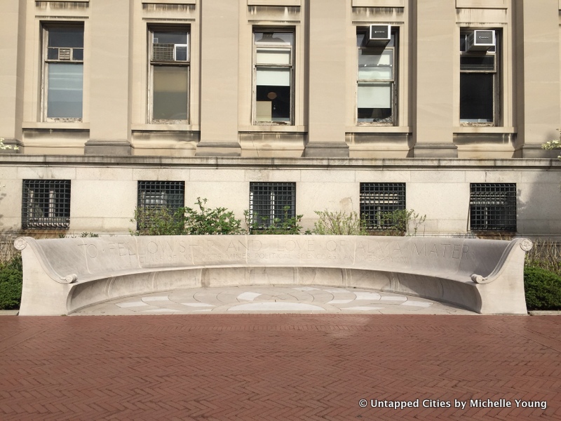 Whispering Bench-Columbia University-Low Library-Avery Hall-NYC