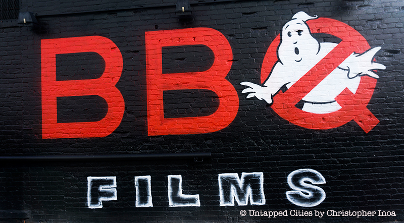 BBQ Films-Sign-Untapped Cities-Willaimsburg-Ghostbusters-NYC