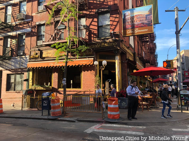The former site of Umberto's Clam House, one of Little Italy's notorious mob hangouts