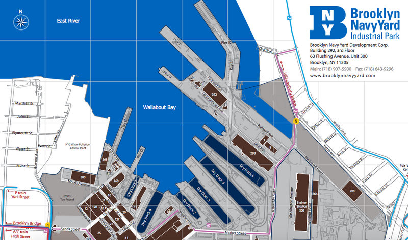 Brooklyn Navy Yard Map-Dry Docks-NYC