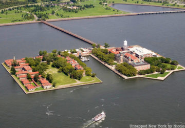 Ellis Island aerial photo