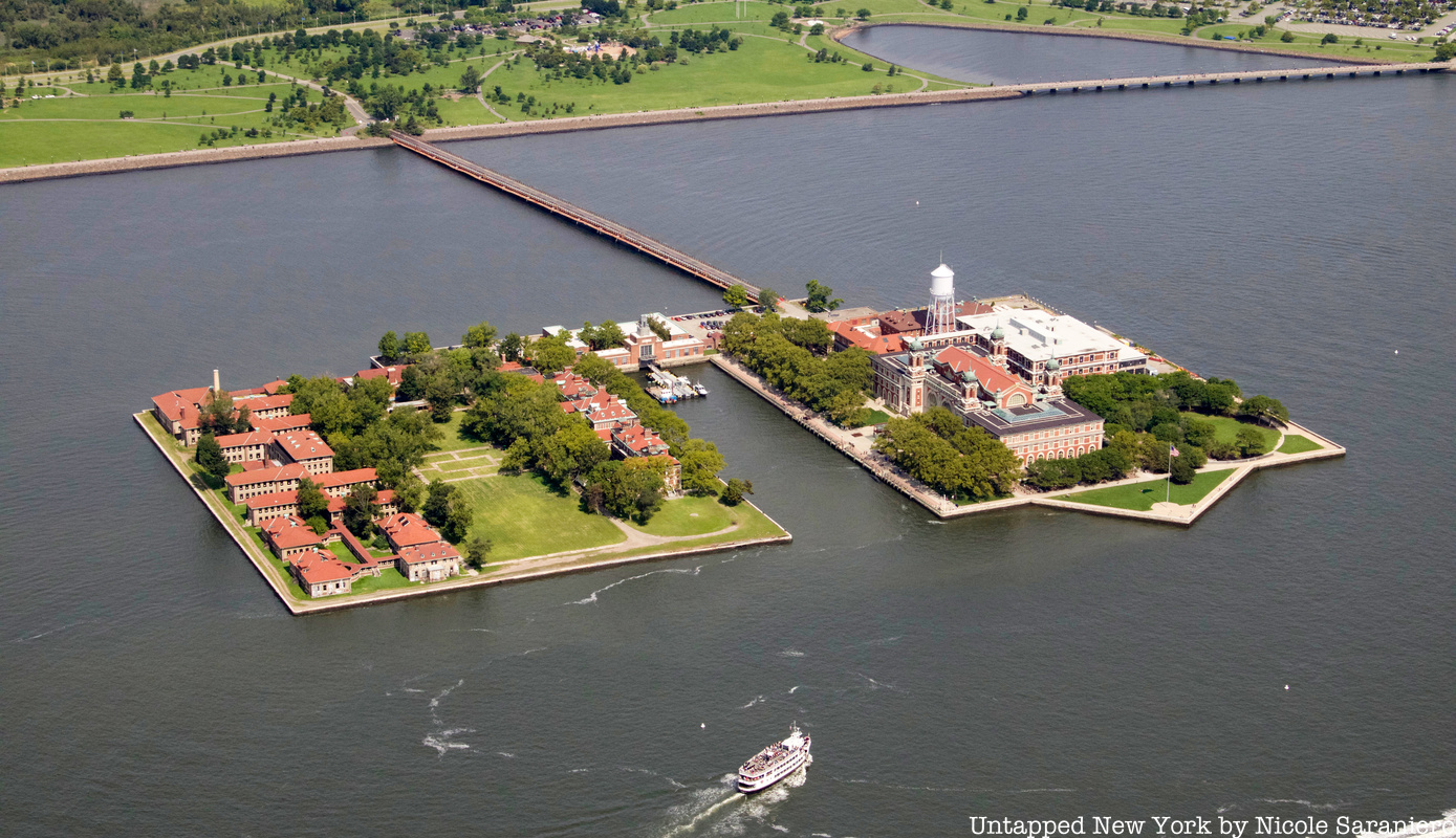 Ellis Island aerial photo