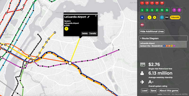 Brand New Subway-Screenshot-NYC Subway Transit Game-Map-4
