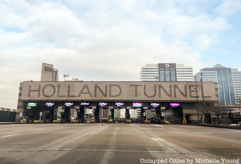 Holland Tunnel Entrance, Holland Tunnel, one of many NYC place names from a real person